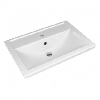 Мебель для ванной Corozo Айрон 60 см черная/белая