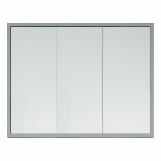 Зеркало-шкаф Corozo Айрон 90 см серый/арт