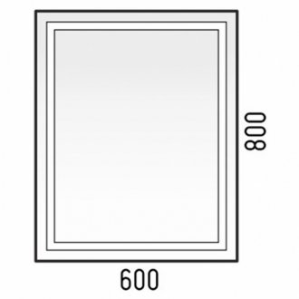 Зеркало с подсветкой Corozo Барго 60x80 см