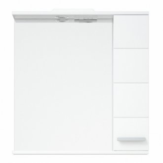 Зеркало со шкафчиком Corozo Денвер 70/С белый