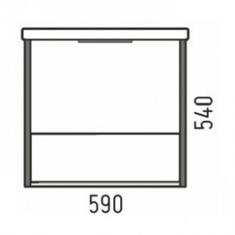 Мебель для ванной Corozo Фрейм 60 см сонома