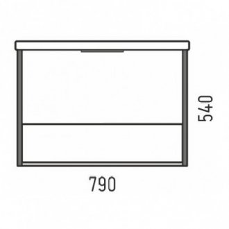 Мебель для ванной Corozo Фрейм 80 см сонома