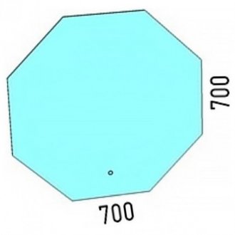 Зеркало с подсветкой Corozo Каре V 70x70 см