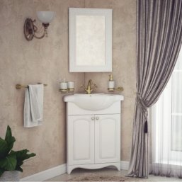 Мебель для ванной Corozo Классика 65 см белая