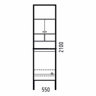 Стойка Corozo Комфорт 55 см белый