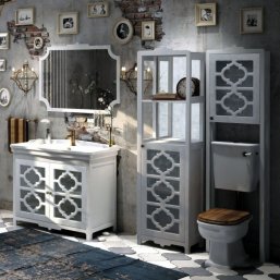 Мебель для ванной Corozo Манойр 85 см белая