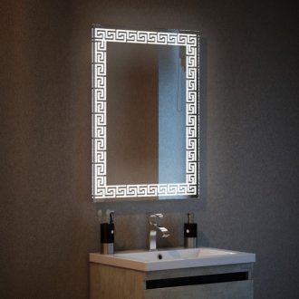 Зеркало с подсветкой Corozo Меандр 60x80 см