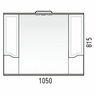 Мебель для ванной Corozo Мирра 105 см белая