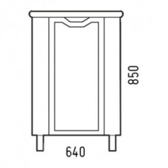 Мебель для ванной Corozo Мирра 40 см белая