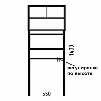 Стойка Corozo Монро 55 см белый