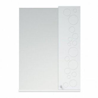 Зеркало со шкафчиком Corozo Орфей 50 см белый