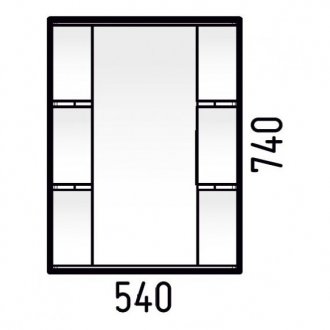 Зеркало-шкаф Corozo Орион 55 см белый