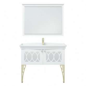 Мебель для ванной Corozo Таормина 105 см белая