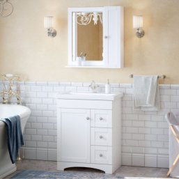 Мебель для ванной Corozo Техас 70 см белая