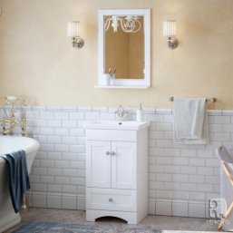 Мебель для ванной Corozo Техас 50 см белая