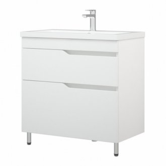 Мебель для ванной Corozo Теона 80 см белая
