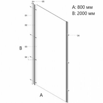 Боковая стенка Creto Nota 122-SP-800-C-CH-6 (260074)