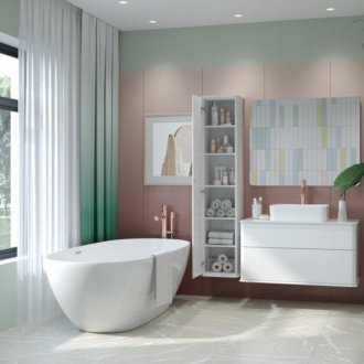 Мебель для ванной Creto Stella White 100 см