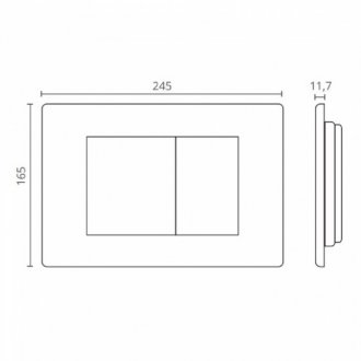 Система инсталляции Ctesi Solid BK0200240 с клавишей BK0202140