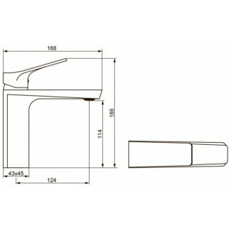 Смеситель для раковины Damixa Urban DX9502103