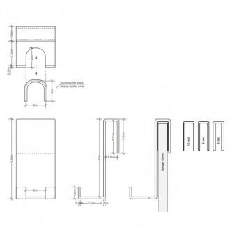 Крючок для душевой кабины Decor Walther Bloque