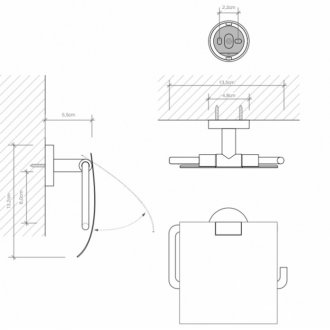 Держатель туалетной бумаги Decor Walther Basic TPH4 хром