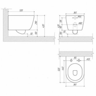 Комплект Diwo 4501 D + Diwo Коломна 0700 + Diwo 7325 D золото матовое