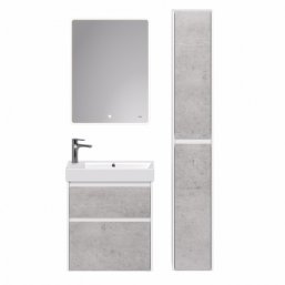 Мебель для ванной Dreja Slim 65 см бетон