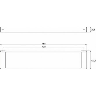 Рейлинговая система для аксессуаров 46 см Emco Liaison 1866 001 46