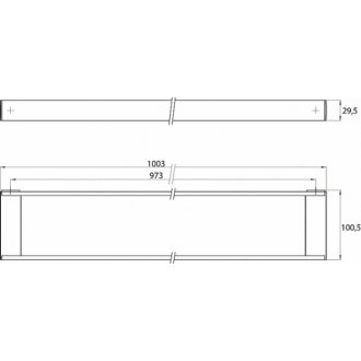 Рейлинговая система для аксессуаров 100 см Emco Liaison 1866 001 11
