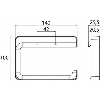 Держатель для туалетной бумаги Emco Trend 0200 001 04