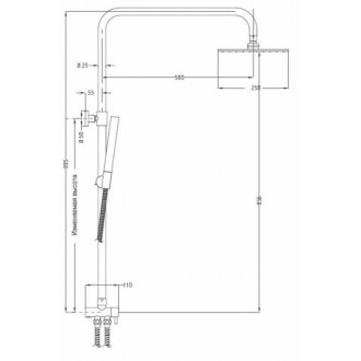 Душевая стойка Esko ST950SQ