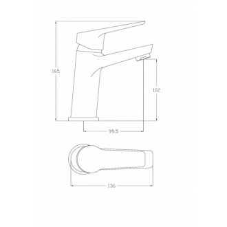 Смеситель для раковины Esko RA 26