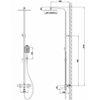 Душевая стойка Esko Singapore STT5054 BL