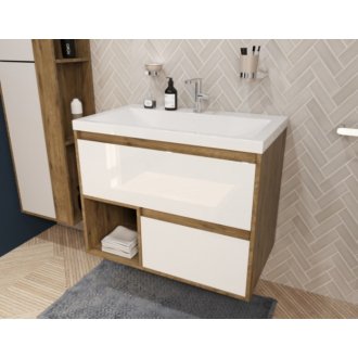 Мебель для ванной Эстет Monaco Wood 80