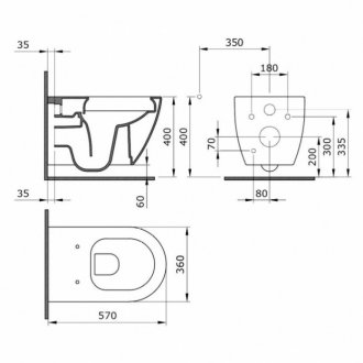 Комплект Ewrika ProLT 0026-2020 + Bocchi Venezia 1295-004-0129 + Ewrika 0054 черная матовая