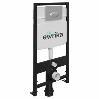 Система инсталляции Ewrika ProLT 0026-2020 с клавишей смыва 0051 хром