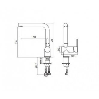 Смеситель для кухни Gattoni Modern 4069/PCC0