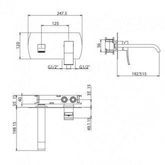 Смеситель для раковины Gattoni Ely 8835/88C0