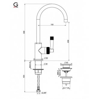 Смеситель для раковины Gattoni MD MD120/20C0