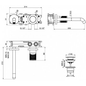 Смеситель для раковины Gattoni MD MD150/22C0