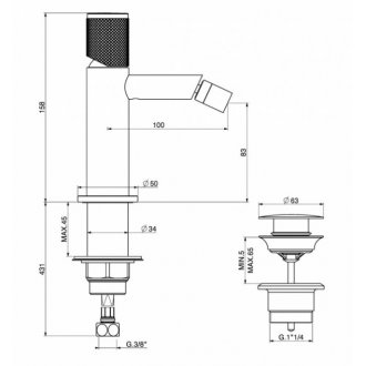 Смеситель для биде Gattoni MD MD210/22C0