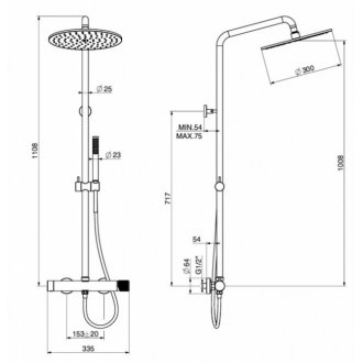 Душевая стойка Gattoni MD MD700/22C0