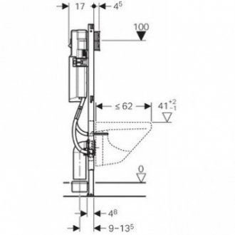 Инсталляция для унитаза Geberit Duofix UP320 111.361.00.5