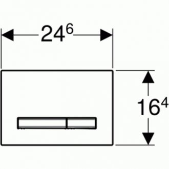 Клавиша смыва Geberit Sigma 50 115.788.SQ.2