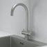 Смеситель для кухни Granula Kitchen Space 7104 сталь матовая ++12 800 ₽