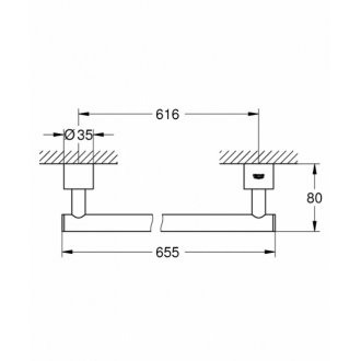 Полотенцедержатель Grohe Atrio New 40309003