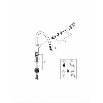 Смеситель для кухни Grohe BauLoop 31232001