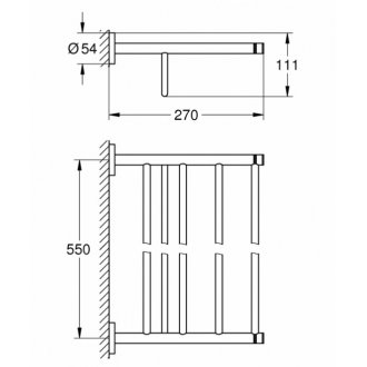 Полка для полотенец Grohe Essentials New 40800001