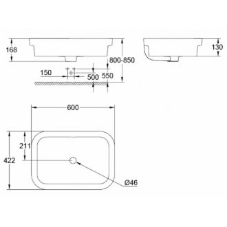 Раковина Grohe Eurosmart 39124001